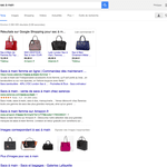 Résultats Google Shopping au dessus des résultats