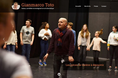 Gianmarco Toto, Auteur, comédien et enseignant en art dramatique