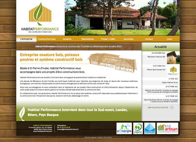 Habitat Performance - construction maison bois, Pays Basque, Landes