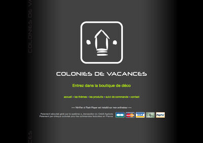 Boutique de déco en ligne Colonies de Vacances