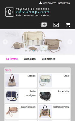 cdvshop.com en version mobile