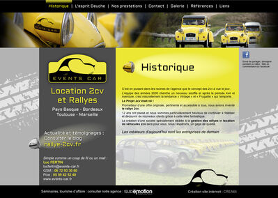 Events Car : Location de 2CV et Rallye