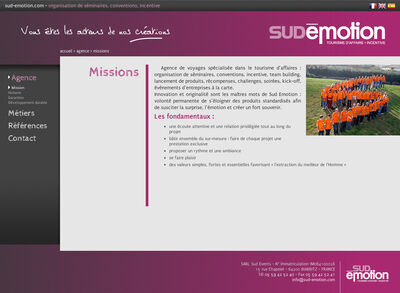 sud-emotion.com : organisation de séminaires, conventions, incentive